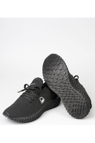 Benetton Bn-30008 Triko Yazlık Erkek Sneakers Spor Ayakkabı Siyah