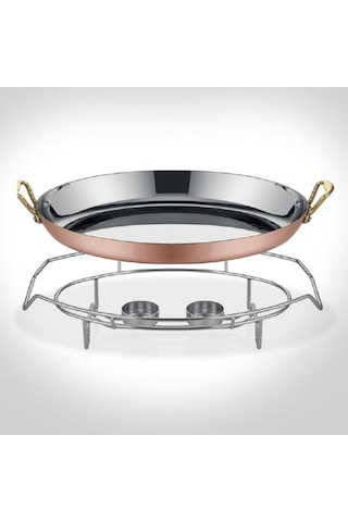 Multi Metal Bakır Oval Sahan Ve Stant A101ov35s Bakır