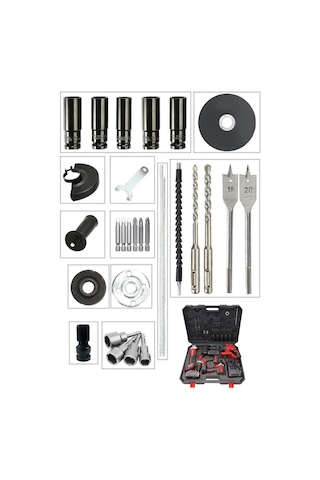 Staxx WM200RED 200A Kaynak + Matkap + Taşlama + Somun Sıkma + Kırıcı Delici 5'li Set