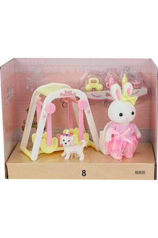 Bay Dreamy Mini Tavşan Aksesuarlı Salıncak Seti