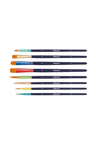 Lexroo Lot De 8 Pinceaux Synthétiques De Qualité Supérieure