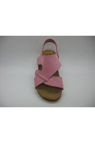 Toddler 256 Anatomik Deri Mantar Taban Çapraz Sandalet 21-25 Pembe