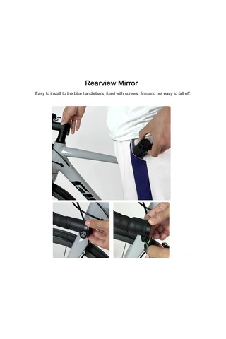 Jeemson Bisiklet Geri Görüş Aynası - Yol/montain Bisikletleri İçin 360 Döner 28-32mm Çapında Mini Evrensel Ayna Tek Adet Çok Renkli