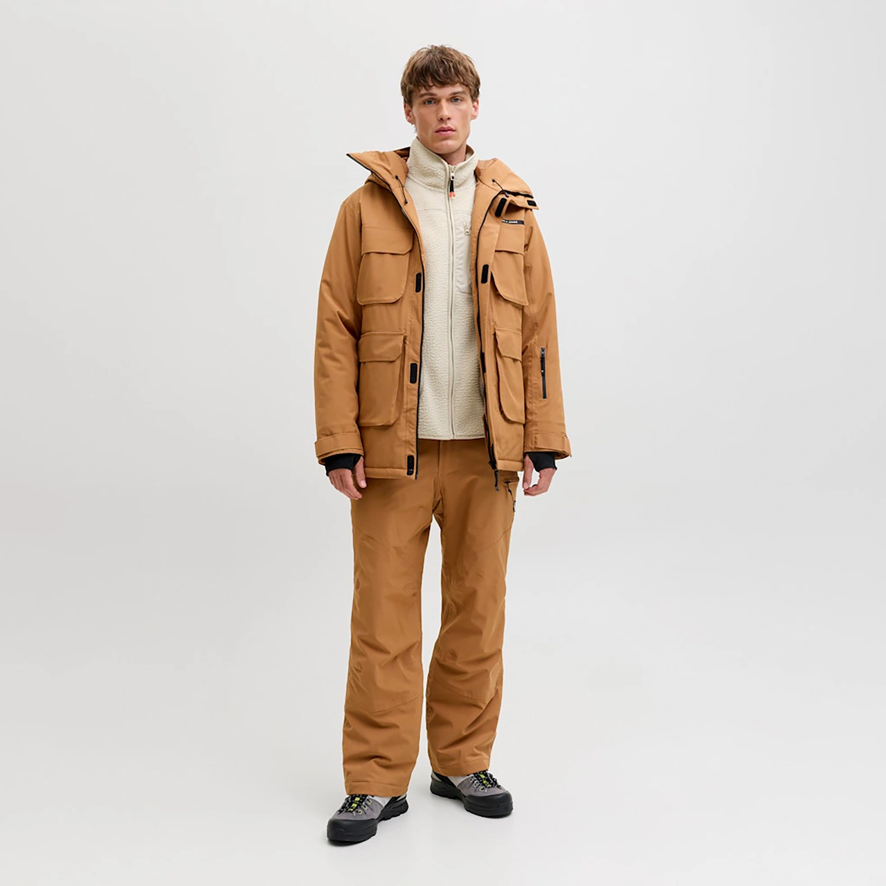 Jack & Jones Alpes Erkek Krem Polar Ceket 12284827-slg Krem