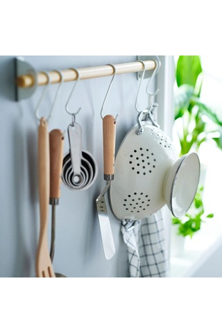 Ikea Vardagen Paslanmaz Çelik Pişirme Spatulası 30 Cm Krom Bej