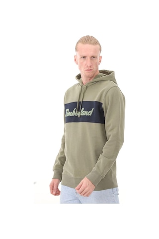 Timberland Ls Cursive Hoodie Erkek Sweatshirt-113 Haki