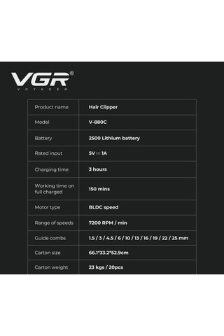 Vgr Store V-880c Saç Kesme Makinesi 475416908