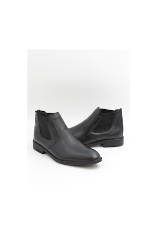 Nesilshoes Nesil Shoes Thrtrk 908 Siyah Hakiki Deri Kauçuk Taban Erkek Bot
