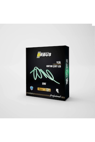 Orbus Yeşil Hortum Şerit Led 8w - 5 Metre