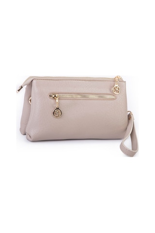 Nas Bag Kadın Çapraz Ve Clutch Çanta Bilek Ve Çapraz Askılı - Kum Victoria