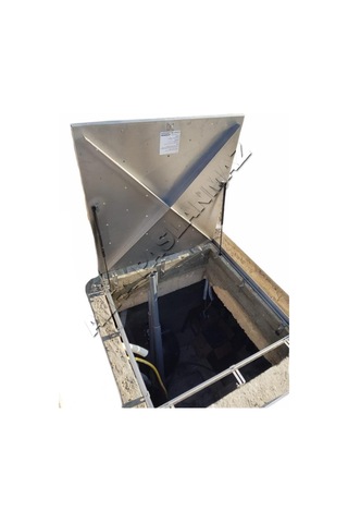 Üzeri Mermer Uygulanabilir AISI 304 Kalite 50x50 cm Paslanmaz Makine Daire Kapağı