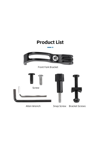 Geeksen Brompton Faltbike Ön Ç叉 Işık Tutucu Gopro Kamera Montajı Alüminyum Malzeme Siyah Yp0719328 Siyah