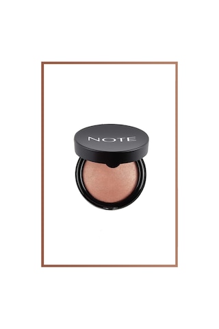 Note Cosmetique Baked Blusher Işıltılı Fırınlanmış Toz Allık - 02 Vintage Pink