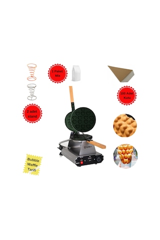 Bubble XE20 Kalpli Waffle Makine Seti