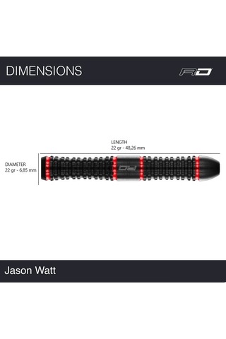 Red Dragon Jason Watt % 90 Tungsten Çelik Uçlu Dart Oku