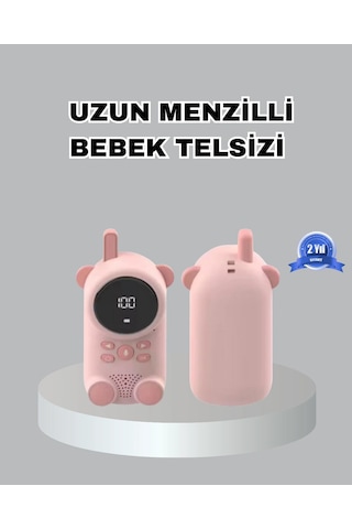 Şarjlı Bebek Telsizi Uzun Mesafe 22 Kanal Lcd Ekran Vox Modu 400 Mah -
