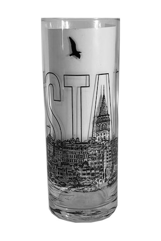 İstanbul Silüet Ve İstanbul Yazılı Rakı Bardağı 2veaposli Cam