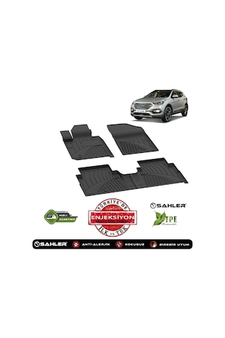 Hyundai Santa Fe 2018+ Uyumlu Lux Seri Sahler Oto Paspas