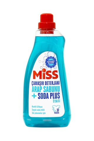 Miss Sıvı Çamaşır Deterjanı Arap Sabunu + Soda Etkili 1.5 Lt 3'lü 1500 ML