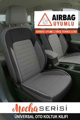 Mocha Taytüyü Oto Koltuk Kılıfı Fiat Egea-linea-punto-albea-marea-tipo-uno Uyumlu Füme