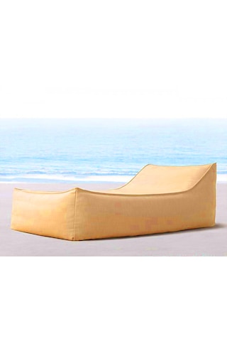 Şezlong Armut Yatağı Sunbed Sütlü Kahverengi