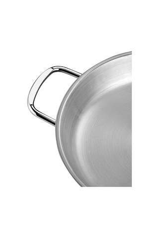 Nehir Silver Çelik Omlet Sahan Kapaksız 20 Cm Gri