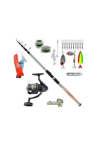 Revenger Rv-40 Remixon Carbo-x 240cm 60-120gr Turna Tele Spin Olta Takımı Seti