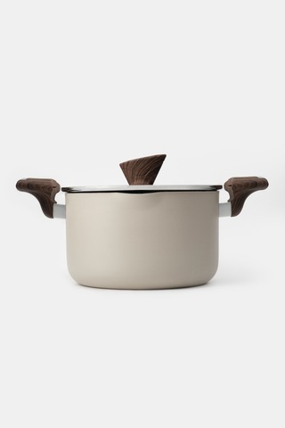 Krem Titanium Kaplama 22 Cm Makarna Tenceresi Krem