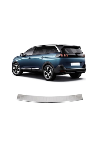 Peugeot 5008 Uyumlu 2016-2023 Krom Arka Tampon Üstü Koruma
