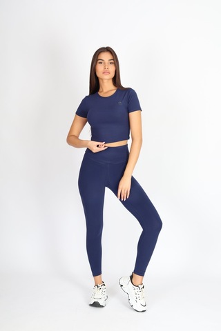Soft&Basic Slım Fit Toparlayıcı Ve Esnek Lacivert Tayt Lacivert