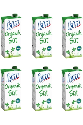 İçim Organik Süt 1 Lt X 6 Adet
