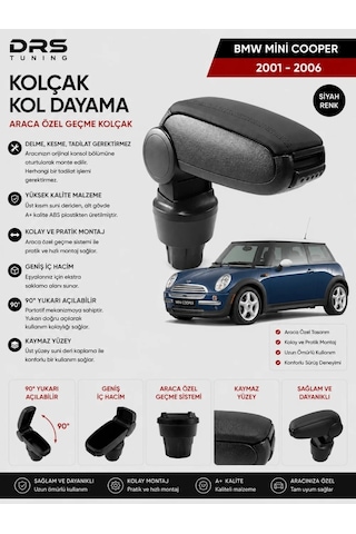Mini Cooper 2001 - 2006 Kolçak Kol Dayama Siyah