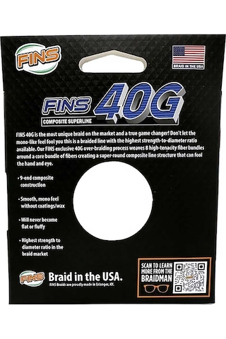 Fins 40g Örgü İp Misina Beyaz 137 Metre 0.15mm