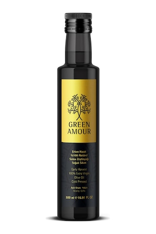Green Amour Erken Hasat Soğuk Sıkım Natürel Sızma Zeytinyağı 500 ML