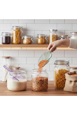 Qlux Baking Master L-00198 Plastik Erzak Küreği - 3 Parça Set- 72'li Paket Diğer
