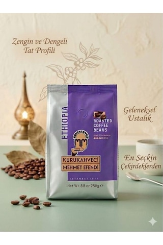 Mehmet Efendi Ethiopia Kavrulmuş Çekirdek Kahve 250 Gr