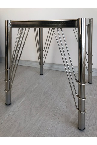 Metal, 40 Cm Krom Kaplama Sandalye Ayağı 2 Adet