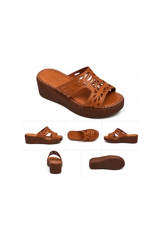 N Napa Shoe Np.1264.taba Deri Terlik