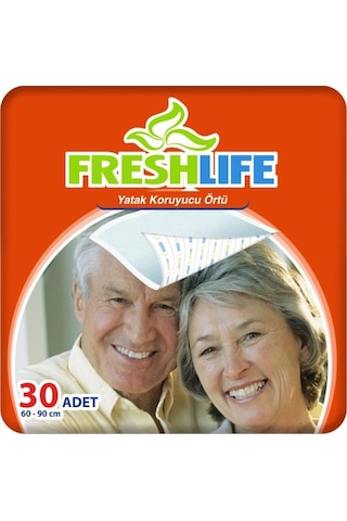 Freshlife Yatak Koruyucu Örtü 60x90 Cm 30 Adet