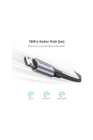Örgülü Micro-usb & Usb-a Data Ve Şarj Kablosu, 1.5 Metre, Siyah Diğer
