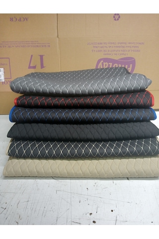 Oto Koltuk Minderi Oto Koltuk Kılıfı 2 Li Set Kırmizi-siyah