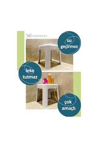 Beyaz Plastik Tabure