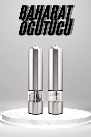 Otomatik Tuz Ve Karabiber Öğütücü Baharat Öğütücü Tuz Karabiber Değirmeni Çok Renkli