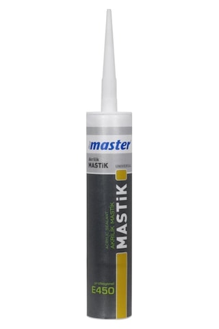 Badem10 Gri Master Profesyonel Silikonize Akrilik Mastik E450 450 Gr 1 Adet