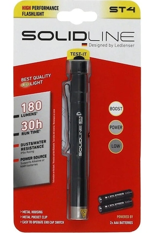 Solidline St4 Kalem Fener Siyah
