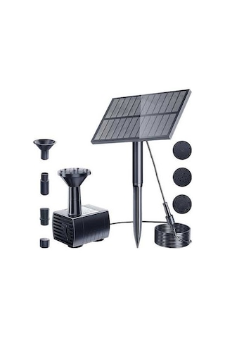 Pazly Suntek Güneş Enerjili Su Pompası Kiti Dıy Bahçe Çeşmesi 1,5w Wb