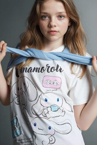 Defacto Cınnamoroll Relax Fıt Tişört Kız Çocuk G8196A826SM