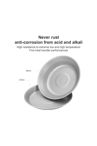 Pazly Titanyum Kamp Tabakları - Metal Piknik Tabakları, Taşınabilir Çatal Bıçak Seti, Çok Renkli Çok Renkli