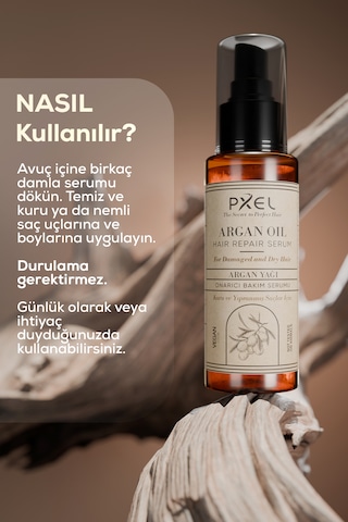 Pxel Argan Yağlı Saç Onarıcı Serum 75 ML