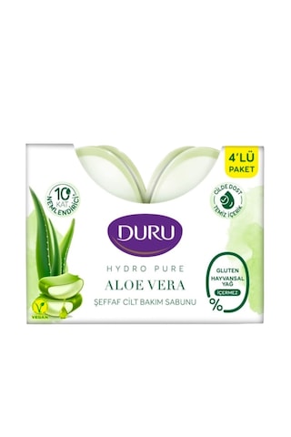 Hydro Pure Aloe Vera Şeffaf Bakım Sabunu 4 'lü Paket Aloe Vera